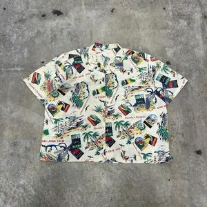 Vintage Florida Hawaiian Short Sleeve Button Down Size 4x